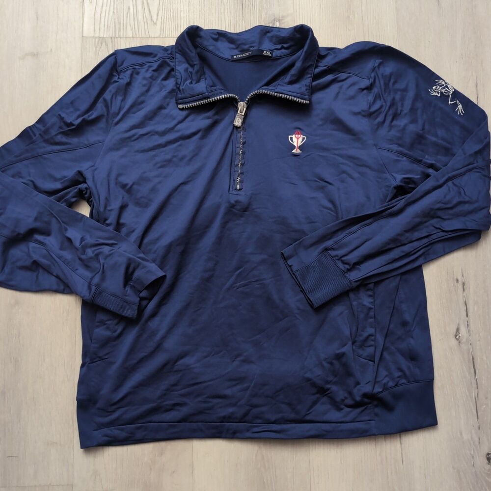 B. Draddy Performance Quarter Zip Mens XXL Pullover Golf  Long Sleeve